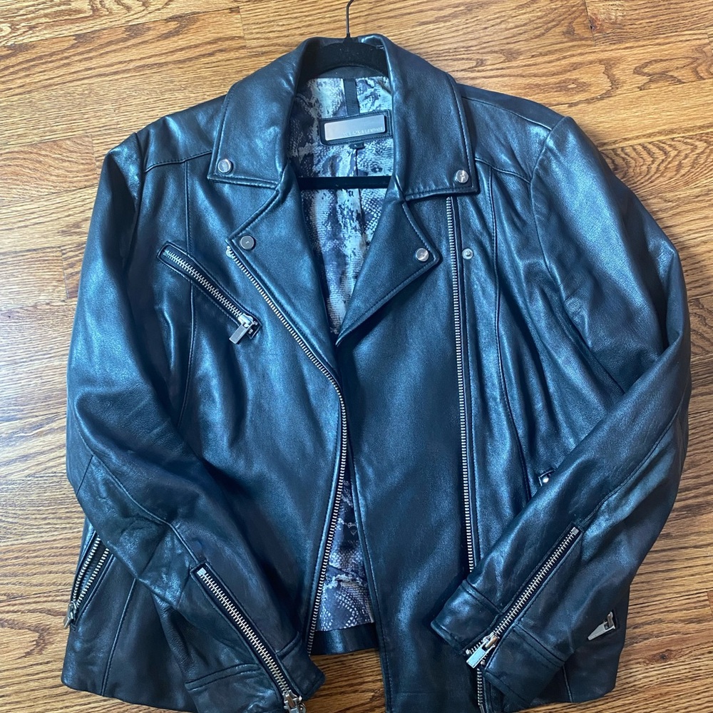 Wilson’s Leather Moto Jacket: L